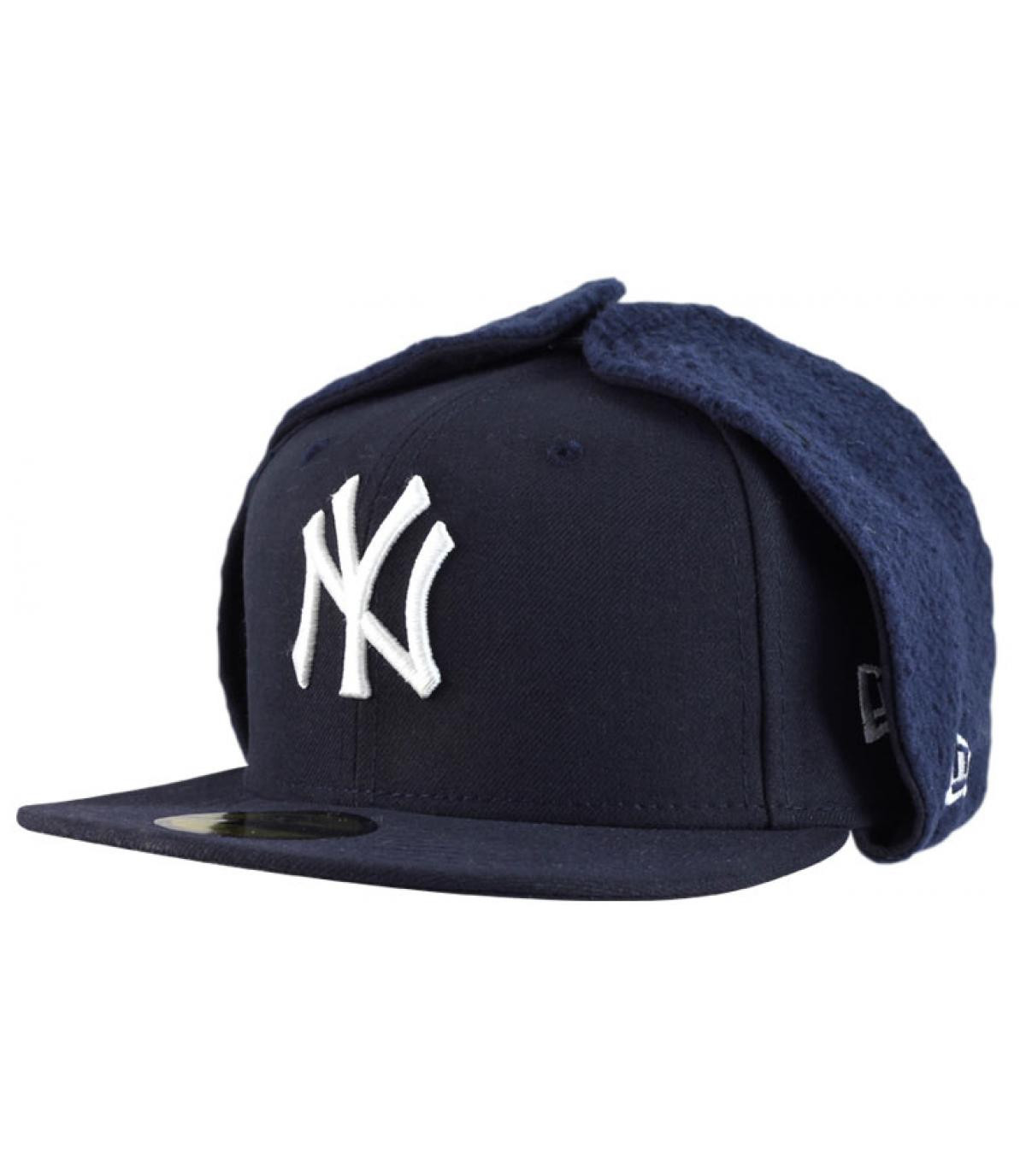 Casquette cache oreille bleu Casquette NY Basic Dogear